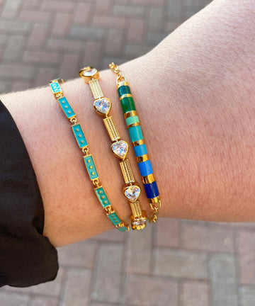 Enamel Bar Bracelet