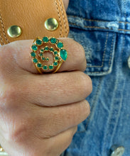 Stoned Snake Ring