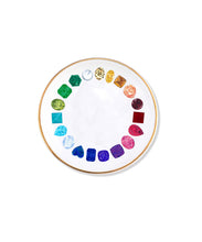 Rainbow Gemstone Circle Porcelain Ring Dish