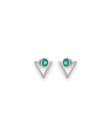 Triangular Stoned Stud